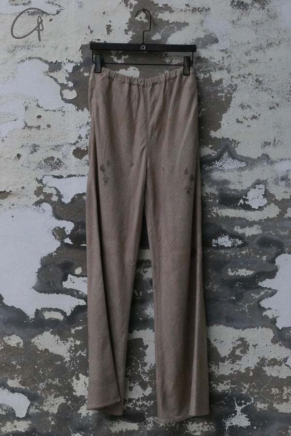 Mutedance 24 Autumn and Winter Loose Silk Cashmere Flower Dye Trousers MD-MD24FW51-SAND MD24FW50